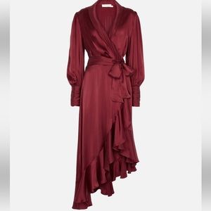 Zimmermann Silk Satin Midi Dress
